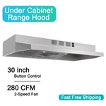 30in Kitchen Under Cabinet Range Hood 280cfm Convertible Stainless Steel Led New. Fixed Price $68.99.