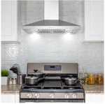 Akdy Range Hood 30 Wall Mount Built-in Led Light Convertible Stainless Steel. Fixed Price $99.00.