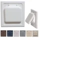 No-pest Vent 4 In. Wide-mount Dual Door Wall In White. Fixed Price $19.00.