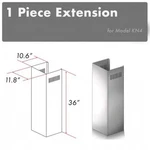 Zline Range Hood Stainless Steel Duct Extension For 9 Ft. To 10 Ceilings - 1. Fixed Price $140.00.