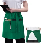 Server Apron Black With 3 Pockets 18 Inch Long Waiter Waitress Bistro Half Waist. Fixed Price $10.82.