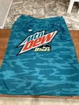 Snuggie Mountain Dew Baja Blast Wearable Super Soft Fleece Blanket With Sleeves. Fixed Price $19.00.