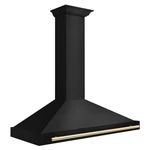 Zline 48 Kitchen Wall Range Hood Black Stainless Steel With Accent Bskb4z-48-g. Fixed Price $1299.99.