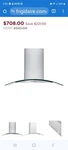 30 Inch Wall Mount Range Hood Glass And Silver Frigidaire. Fixed Price $499.00.