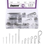 Swpeet 215pcs 304 Stainless Steel Cotter Pin R Clips With. Fixed Price $24.44.