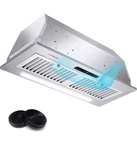 Amzchef 30 In. 900 Cfm Smart Ducted Insert Range Hood In Stainless Steel 3-speed. Fixed Price $149.79.
