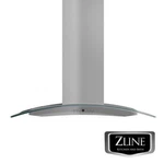 Zline 36" New Kitchen Stainless Steel Island Range Hood W/ Glass Led Gl14i-36. Fixed Price $969.99.