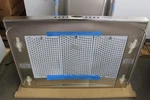 Ge Monogram Zv950sdss 36" Stainless Wall Chimney Range Hood Nob #151872. Fixed Price $1600.00.