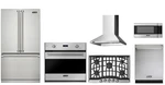 Viking 3 Series Package 36" Refrigerator, Gas Cooktop, Oven, Microwave, Hood. Fixed Price $15104.00.