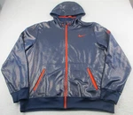 Nike Kobe Bryant Jacket Mens Xl Hood Blue Therma Fit Full Zip Metallic Deadstock. Fixed Price $196.87.