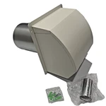 6" Hooded Wall Vent Cover W/ Screen, Damper & Pest Guard For Dryer Hvac. Fixed Price $29.99.
