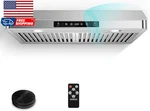 Under Cabinet Range Hood 30 Inch, 750cfm Stainless Steel Kitchen Stove New. Fixed Price $398.95.