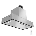Awoco Flush Ceiling Mount Insert Island Range Hood, Stainless Steel, 700 Cfm. Fixed Price $1400.00.