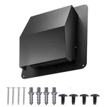 6 Inch Hooded Wall Vent Cover Spcc Steel Roof Exhaust 1 Pack Black. Fixed Price $28.99.