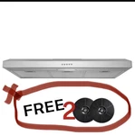 Akdy 36 In. Convertible Under Cabinet Range Hood Brushed Stainless Steel 58 Cfm. Fixed Price $99.99.