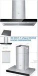 30-inch Stainless Steel Range Hood Ductless Vent For Kitchen Midea. Fixed Price $109.99.