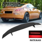 For Nissan 350z Line Matte Black 52'' Rear Trunk Spoiler Wing Led Brake Light Gt. Fixed Price $125.57.