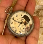 1940s Vintage Om Kalthoum Memorial Pocket Watch Collectible Not Work For Repair. Fixed Price $427.50.