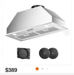 Anlicho 30" 600 Cfm Convertible Range Hood Stainless Steel 3-speed Led. Fixed Price $139.99.