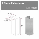 New Zline Wall Range Hood Chimney Extension Up To 13.5 Ft Ceiling 8654-e. Fixed Price $379.99.
