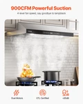 Under Cabinet Range Hood, 30 Inch Kitchen Vent And 4-speed Exhaust Fan. Fixed Price $285.91.