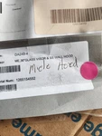 Miele Da2494 36" Decorator Wall Hood. Fixed Price $1500.00.