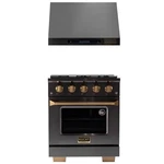 Pemberly Row 30" 4.2 Cu. Ft. 4-burners Natural Gas & Under Cabinet Range Hood. Fixed Price $5290.80.