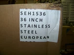 Summit European Ducted Range Hood 36" Stainless Steel 530cfm 115v Seh1536 New. Fixed Price $250.00.