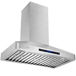 Awoco Rh-wt-36 Wall Mount Stainless Steel Range Hood, 4 Speeds, 6 Top Vent, Led. Fixed Price $420.00.