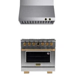 36 In. 5.2 Cu. Ft. Fuel Range For Propane Gas + Under Cabinet Hood. Fixed Price $7729.31.