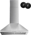 Firegas 24 Range Hood, 600 Cfm, Ducted/ductless, Led, 3-speed Stainless Steel. Fixed Price $127.49.
