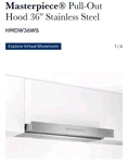 Thermador Hmwb36ws 36in Wall Mount Smart Range Hood With 4-speed/600 Cfm Blower.. Fixed Price $799.00.