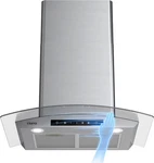 30" Wall Mount Range Hood With Soft Touch Control & 3 Speed Fan, Stainless Steel. Fixed Price $482.99.