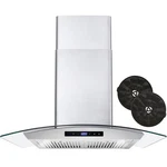 36 In. Lumin Collection Ducted Island Range Hood In Stainless Steel. Fixed Price $392.99.