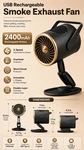 Sl Euthtion Portable Range Hood 3 Speed Rechargeable Countertop Kitchen Exhaust!. Fixed Price $44.00.
