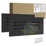 Aluminum Alloy Wall Vent 16x8 Black Removable Strainer 180 Opening. Fixed Price $29.00.