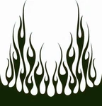 #66 Flame Hood Decal Vinyl Graphic Car Truck Auto Suv Van Semi Cross Over Blaze. Fixed Price $42.31.