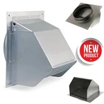 Wall Vent Cover Exterior Cap 6" Duct Silver Kitchen Exhaust Fan Range Hood. Fixed Price $59.87.