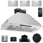 Hot/"sert Range Hood,900cfm 4-speed,36" Stainless Steel Built-in Kitchen. Fixed Price $244.31.