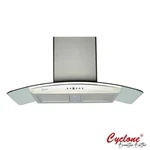 New In Box Range Kitchen Hood By Cyclone 36" 550cfm Curved Glass Ducted. Fixed Price $200.00.