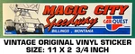Magic City Speedway - Vintage Original Vinyl Decal Sticker Montana. Fixed Price $9.42.