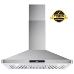 36 Inch Wall Mount Exhaust Hood Vent Stainless Steel, Led Lights Open Box. Fixed Price $175.65.