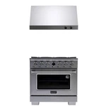 Pemberly Row 36" 5.2cu.ft. Dual Fuel Range Natural Gas-under Cabinet Hood. Fixed Price $7451.20.