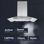 Tieasy 36 Inch Island Range Hood Stainless Steel 900cfm 3-speed Kitchen Vent New. Fixed Price $349.99.