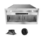 Iktch 36 In 900 Cfm Convertible Insert Range Hood Stainless Steel Baffle Filters. Fixed Price $410.00.